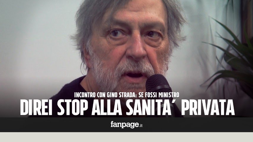 Gino Strada a Napoli: "No alla sanità privata, uno schifo trarre profitto dal dolore"